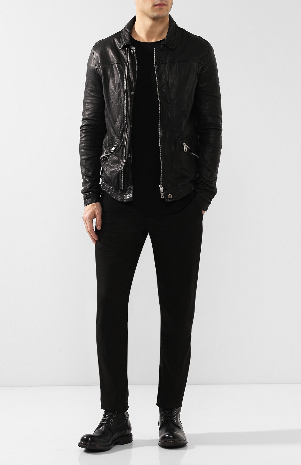 Кожаная куртка GIORGIO BRATO, арт. GU19S9006BISV, фото 2