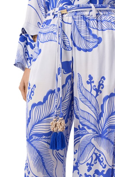 Брюки из вискозы POUPETTE ST BARTH синего цвета по цене 44750 руб., арт. WPFR26QVSRWE, фото 5 Брюки из вискозы POUPETTE ST BARTH, арт. WPFR26QVSRWE, фото 5