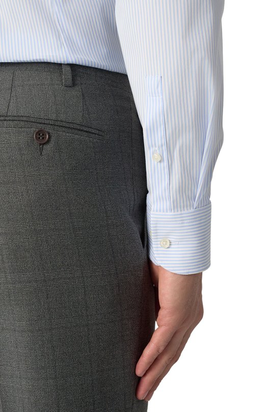 Хлопковая сорочка BOSS 50533433 Голубой  50533433 Фото 5