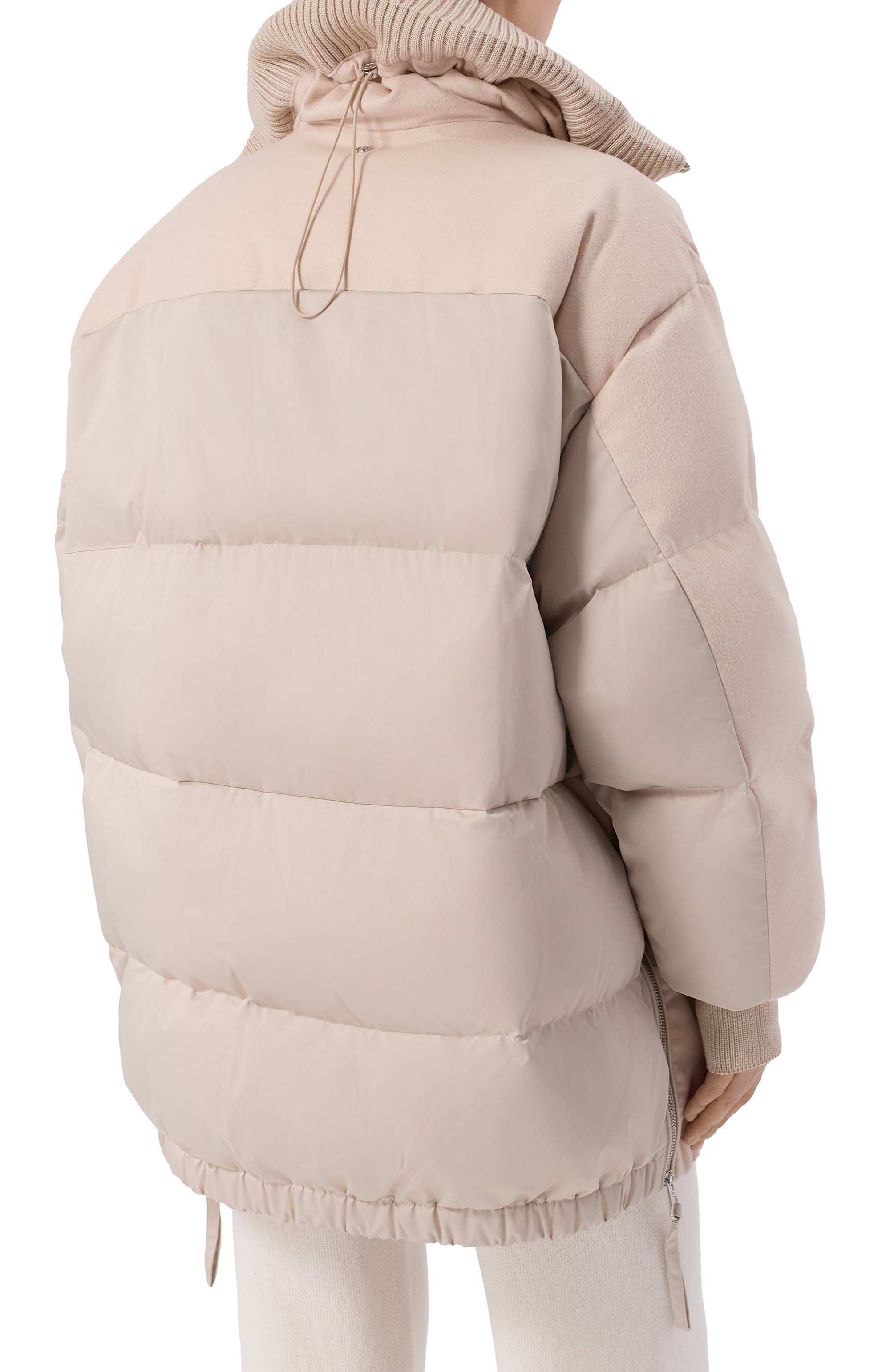 Комбинированный пуховик DUNO кремового цвета по цене 97300 руб., арт. BLANCA/PRAT0 MESTRE, фото 6 Комбинированный пуховик DUNO, арт. BLANCA/PRAT0 MESTRE, фото 6