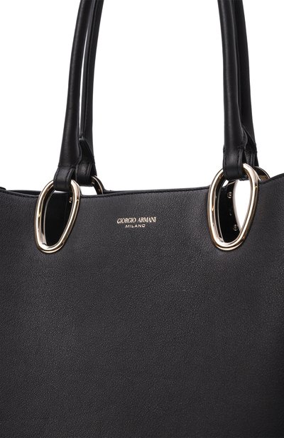 Сумка-тоут GIORGIO ARMANI черного цвета по цене 458000 руб., арт. GW001717/AF20989, фото 3 Сумка-тоут GIORGIO ARMANI, арт. GW001717/AF20989, фото 3