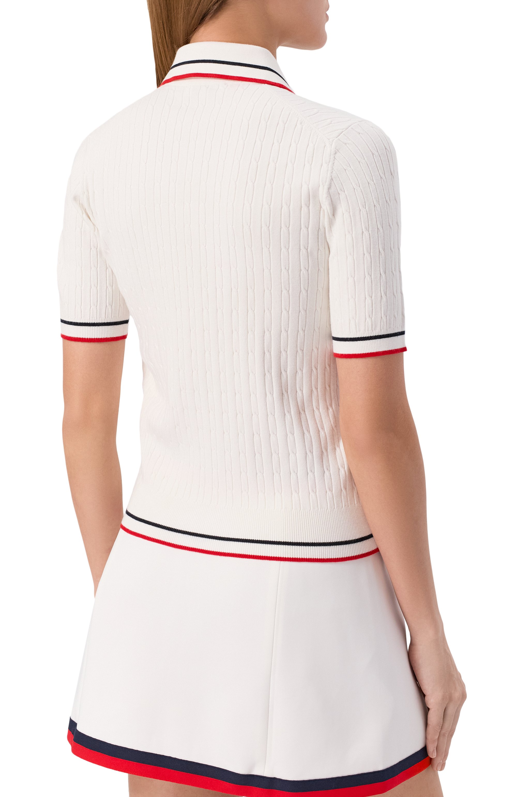 Поло из вискозы SPORTY AND RICH, арт. T0068602300WH58, фото 4