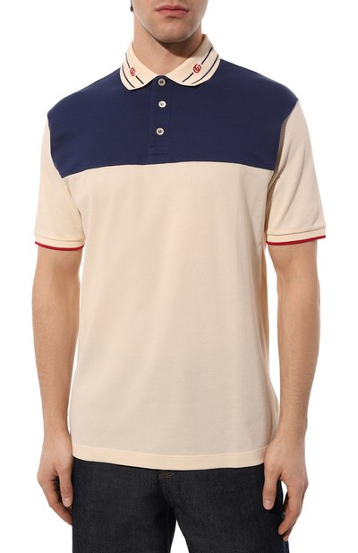 Хлопковое поло GUCCI, арт. 645259 XJC6J, фото 3