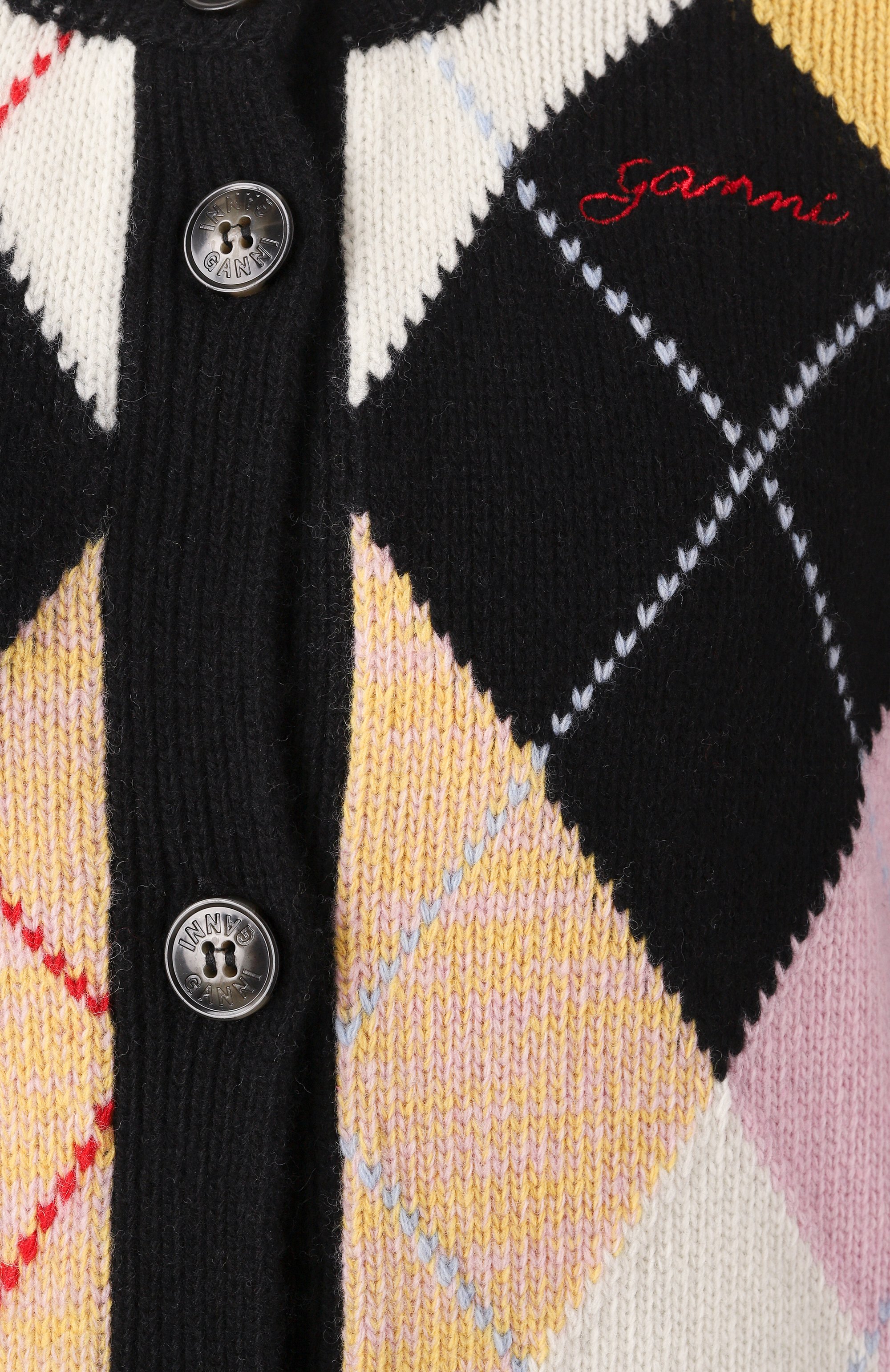 Шерстяной кардиган GANNI, арт. K2380/2642, фото 6