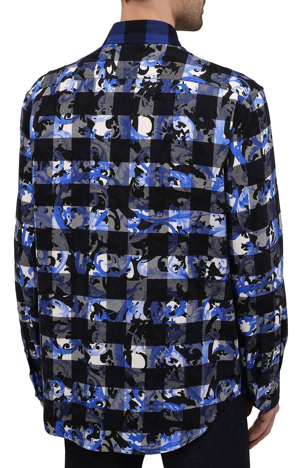 Хлопковая рубашка VERSACE, арт. 1000532/1A00450, фото 4