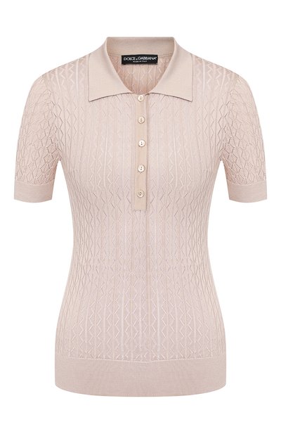 Женское шелковое поло DOLCE & GABBANA, арт. FX715T/JASKM