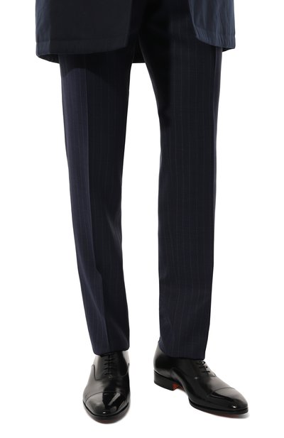 Кожаные оксфорды carter SANTONI, арт. MCCG12474JC6I0BR, фото 3