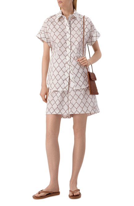 Женский хлопковые шорты MAX MARA, арт. ULULATO 2516141029