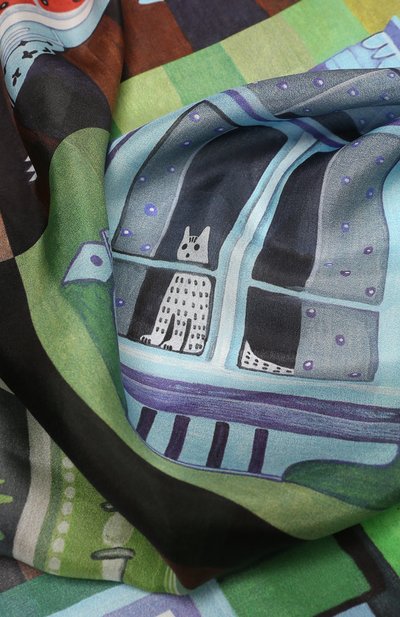 Шелковая шаль окна GOURJI, арт. T21WIN7R, фото 4