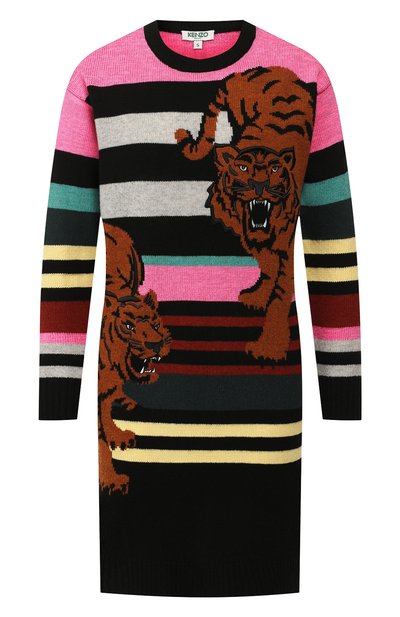 Женское платье из смеси шерсти и хлопка KENZO, арт. F962R04013XK