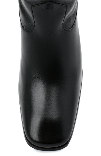 Кожаные сапоги willa BY FAR, арт. 20FWWLDBLCRE, фото 5