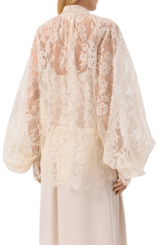 Блузка Zuhair Murad RBL26366/SIGE005 Кремовый  RBL26366/SIGE005 Фото 4
