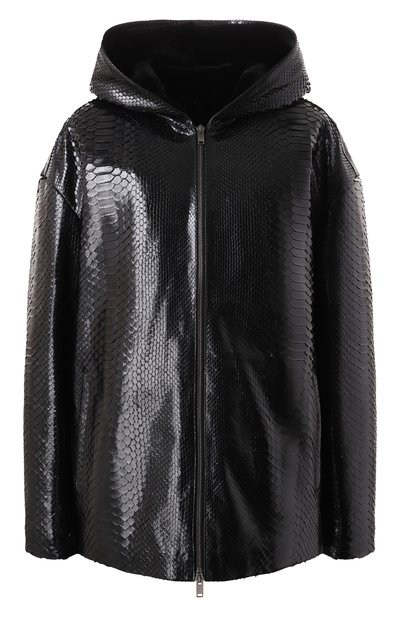 Женская куртка из кожи питона с подкладкой из меха норки MVST, арт. FEXBCK-Y420-2V/YLN055