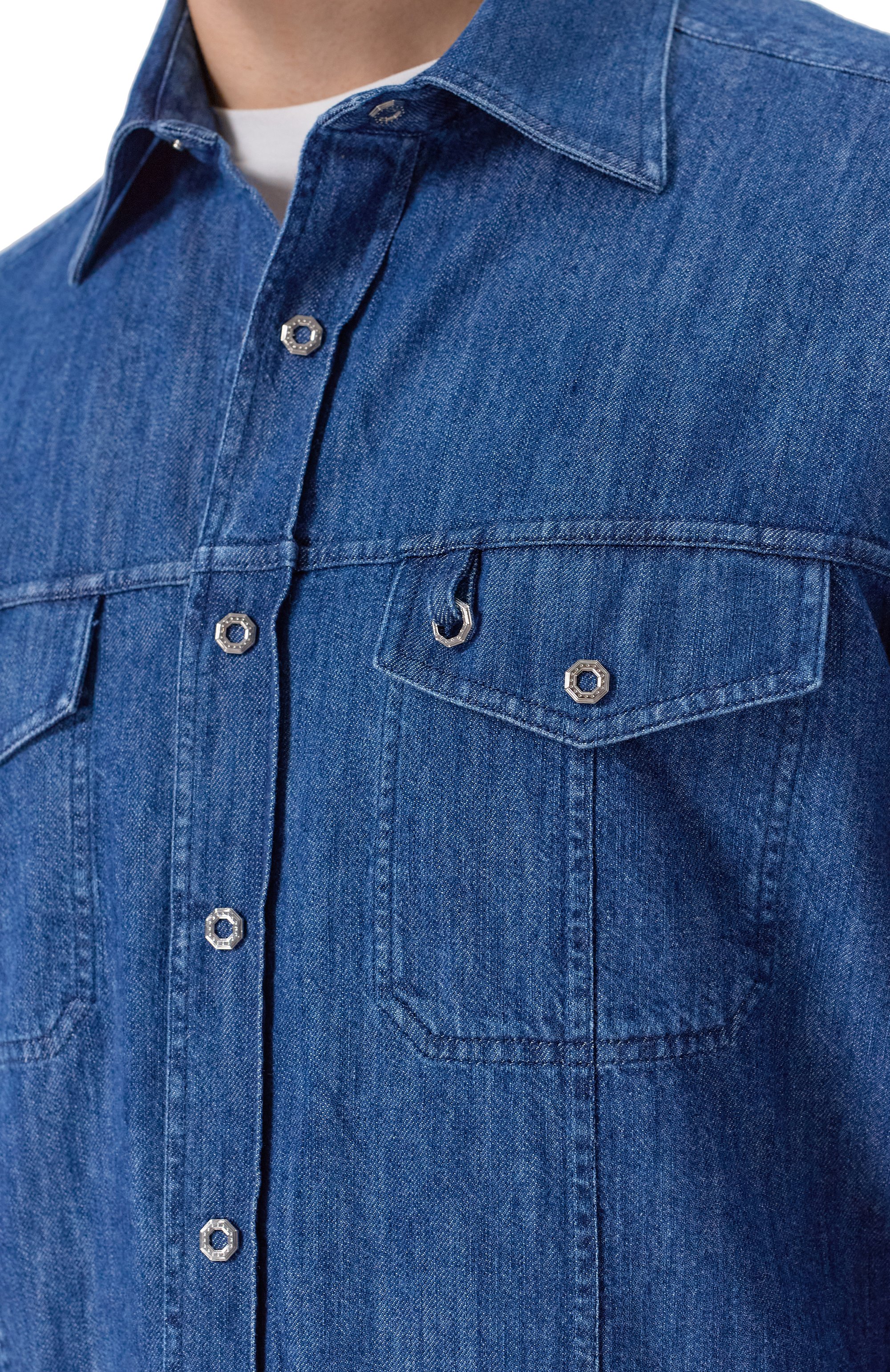 Джинсовая рубашка STEFANO RICCI, арт. MC007565/EX3102, фото 5