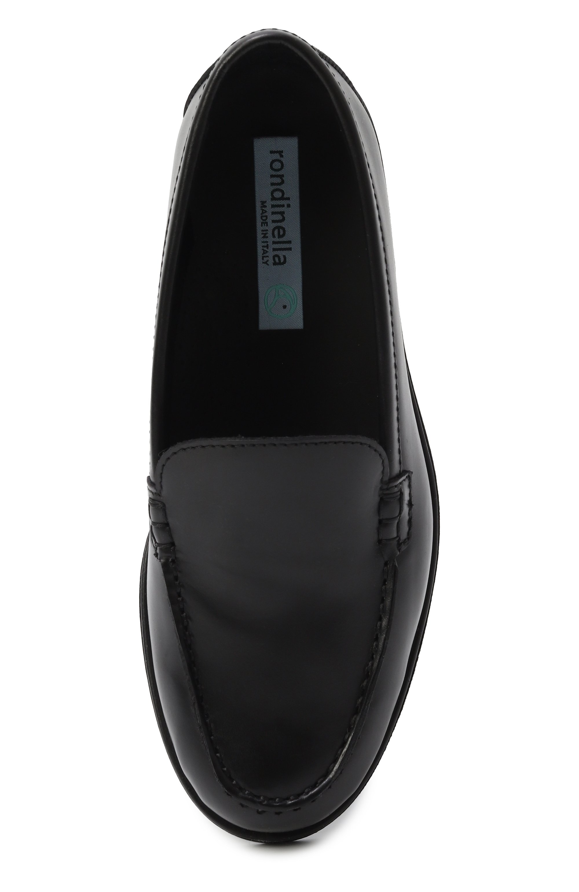 Кожаные лоферы RONDINELLA, арт. 12246-1Q/G0MMA/31-33, фото 4