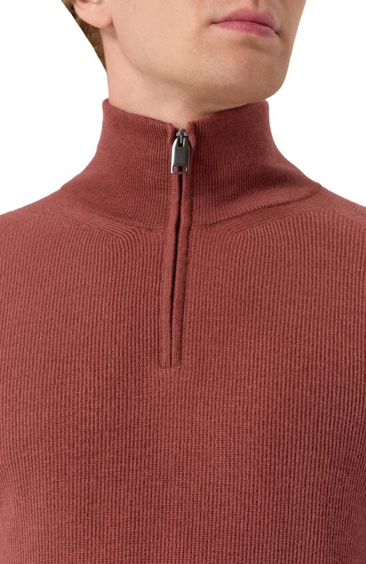 Джемпер из кашемира и шерсти Brioni UMS70L0CK12 Розовый  UMS70L0CK12 Фото 5
