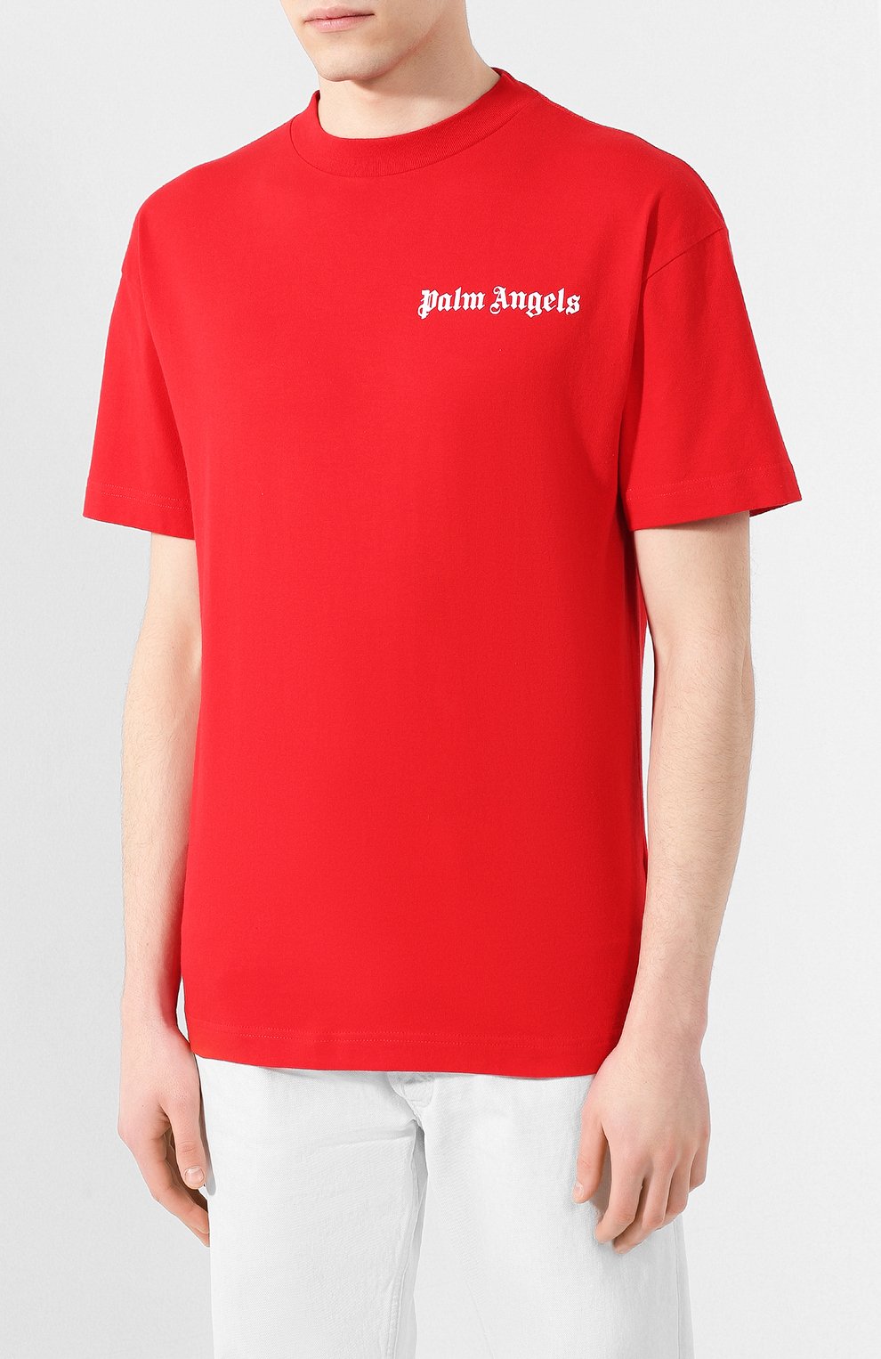 Хлопковая футболка PALM ANGELS, арт. PMAA001R204130012001, фото 3