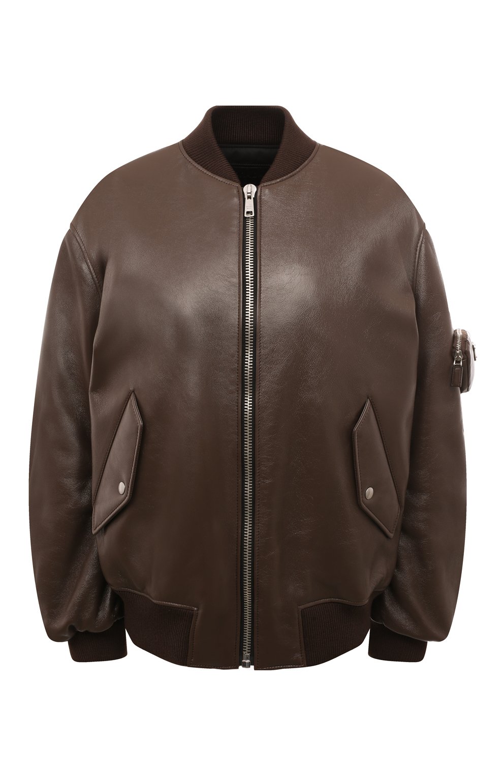 Кожаный бомбер PRADA, арт. 58A079-1ZFE-F0201, фото 1