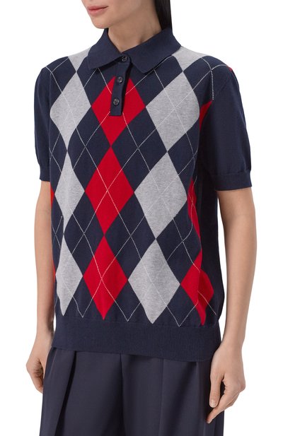 Поло из хлопка и кашемира ADDICTED, арт. AD2601, фото 3