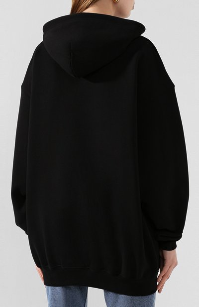 Хлопковое худи BALENCIAGA черного цвета по цене 79950 руб., арт. 578135/TIV51, фото 4 Хлопковое худи BALENCIAGA, арт. 578135/TIV51, фото 4