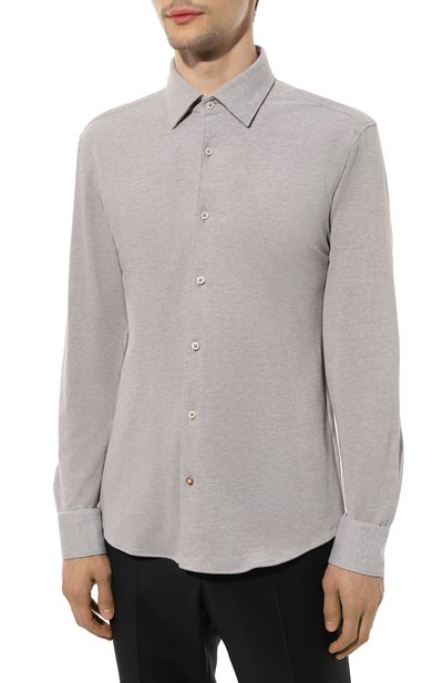 Хлопковая рубашка BOSS, арт. 50496870, фото 3