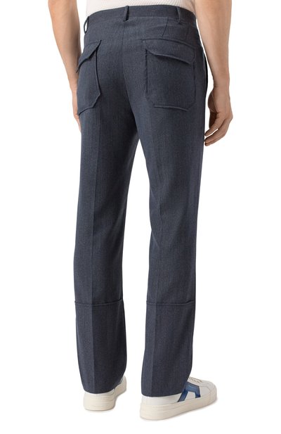 Брюки из шерсти и хлопка CORNELIANI, арт. 264544-2618331, фото 4