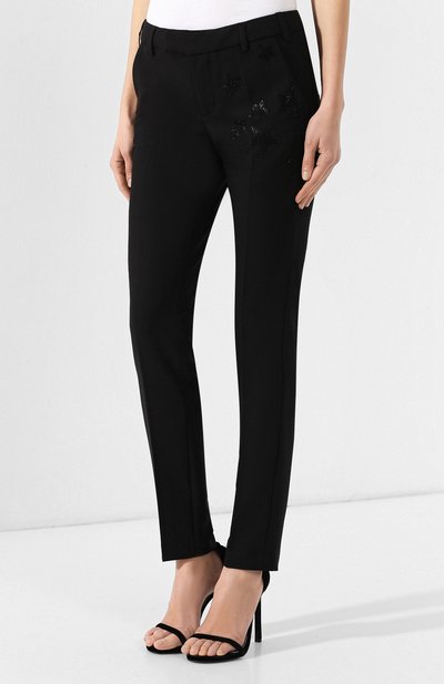 Брюки со стрелками ZADIG AND VOLTAIRE черного цвета по цене 28350 руб., арт. SHCE0101F, фото 3 Брюки со стрелками ZADIG AND VOLTAIRE, арт. SHCE0101F, фото 3