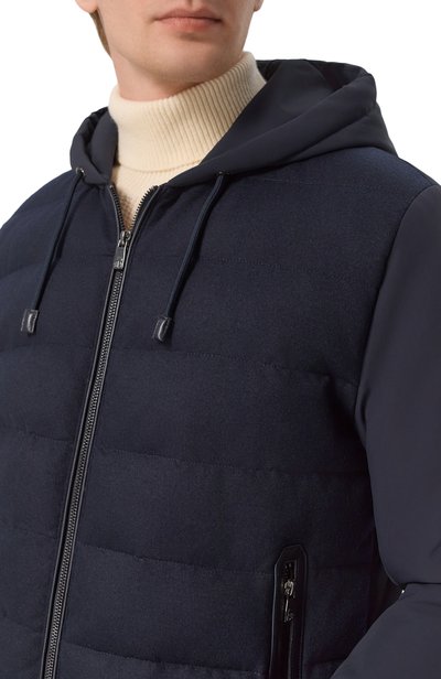Утепленный бомбер CORNELIANI темно-синего цвета по цене 118000 руб., арт. 28L5U1/2A20112, фото 5 Утепленный бомбер CORNELIANI, арт. 28L5U1/2A20112, фото 5