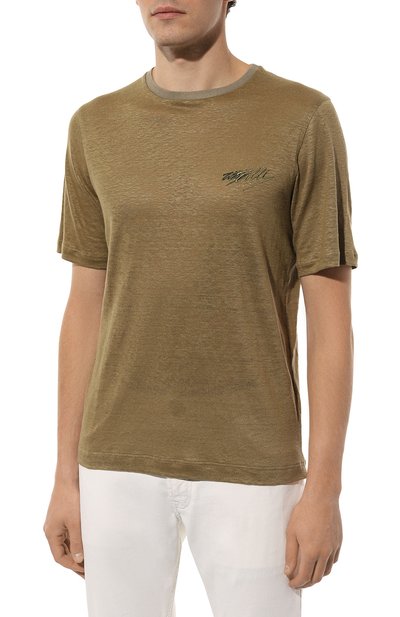 Льняная футболка ZILLI, арт. TSR02AM0800VZLF65M, фото 3