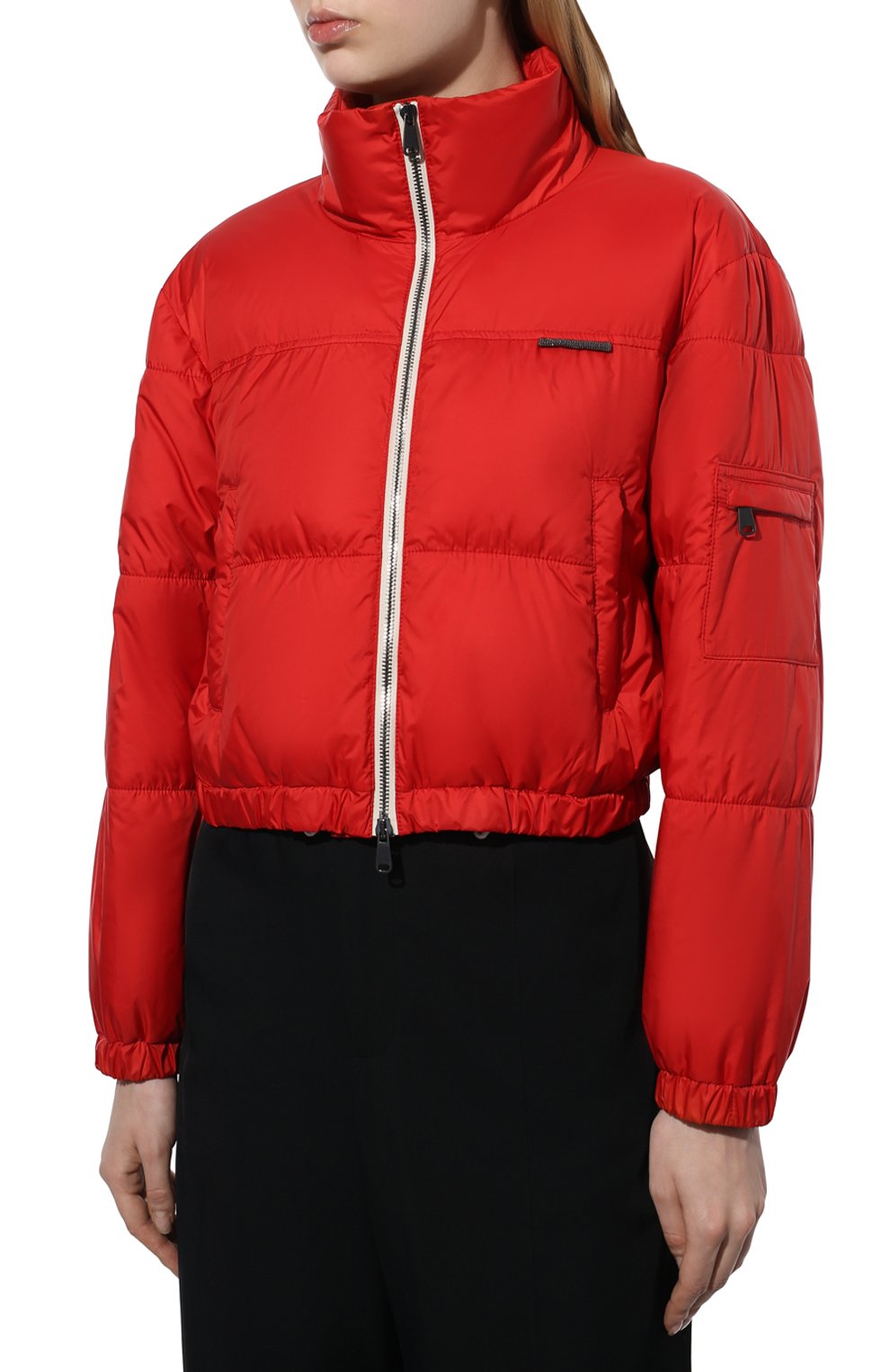 Пуховая куртка BRUNELLO CUCINELLI красного цвета по цене 298500 руб., арт. MH5042855, фото 3 Пуховая куртка BRUNELLO CUCINELLI, арт. MH5042855, фото 3