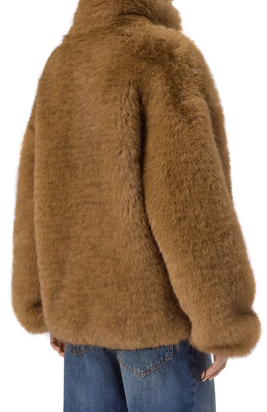 Шуба из экомеха MSGM 3942MDH11/257822 Коричневый  3942MDH11/257822 Фото 4