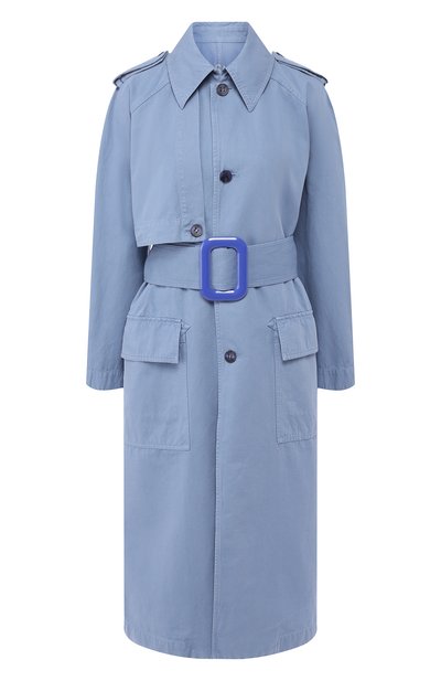 Женский плащ из смеси хлопка и льна ACNE STUDIOS, арт. A90111
