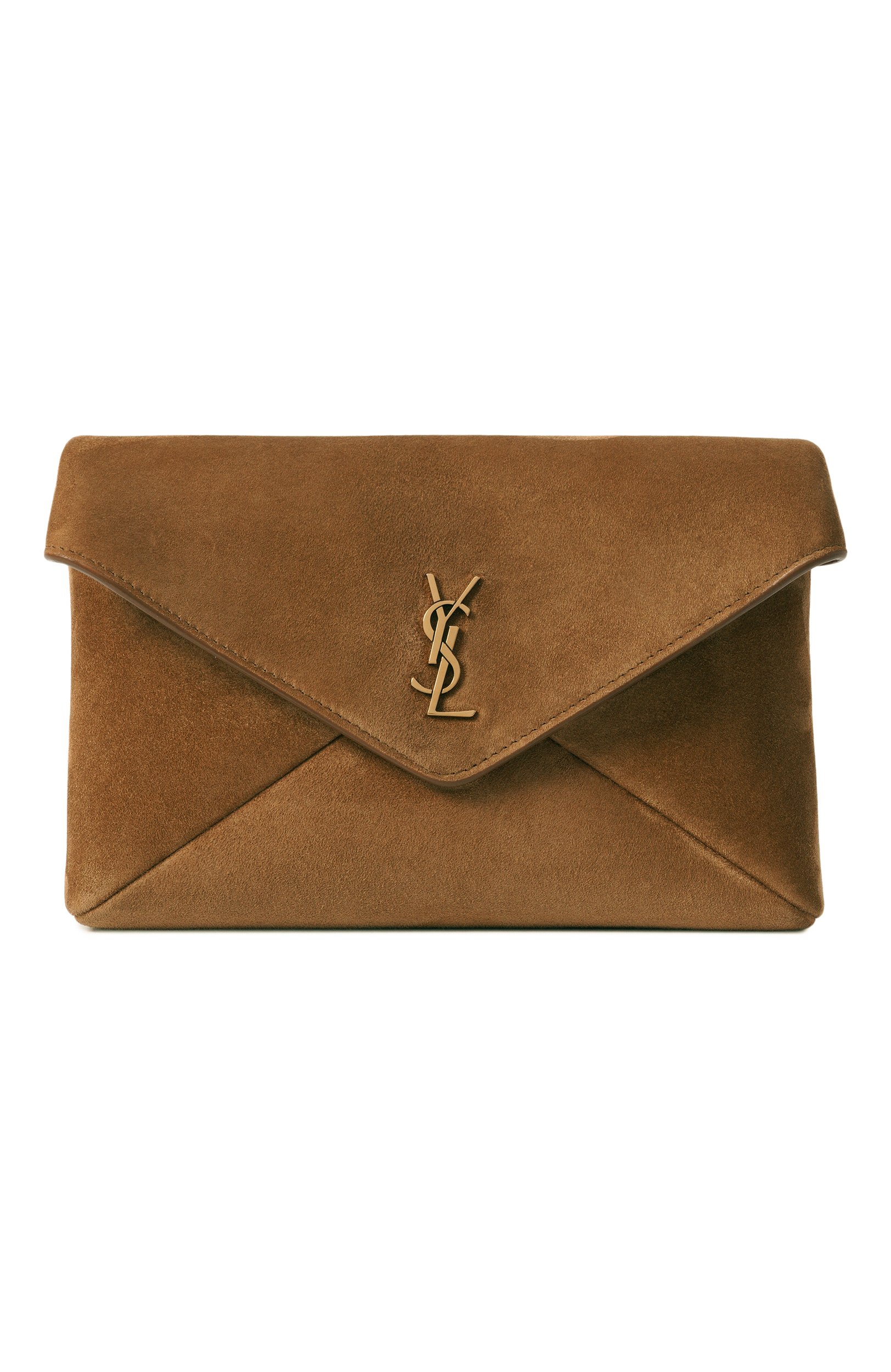 Клатч cassandre small SAINT LAURENT коричневого цвета по цене 198500 руб., арт. 855569/1U80W, фото 1 Клатч cassandre small SAINT LAURENT, арт. 855569/1U80W, фото 1