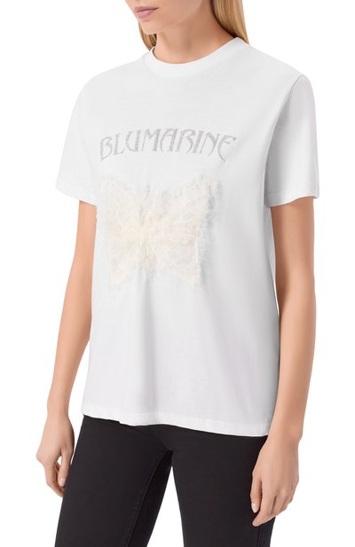 Хлопковая футболка BLUMARINE, арт. 4T109A/TJ0027, фото 3