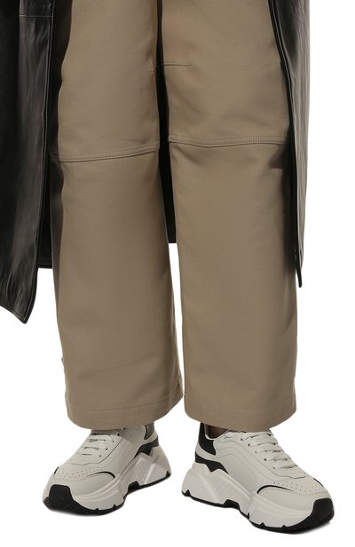 Кожаные кроссовки daymaster DOLCE & GABBANA белого цвета по цене 58400 руб., арт. CK1791/AX589, фото 3 Кожаные кроссовки daymaster DOLCE & GABBANA, арт. CK1791/AX589, фото 3