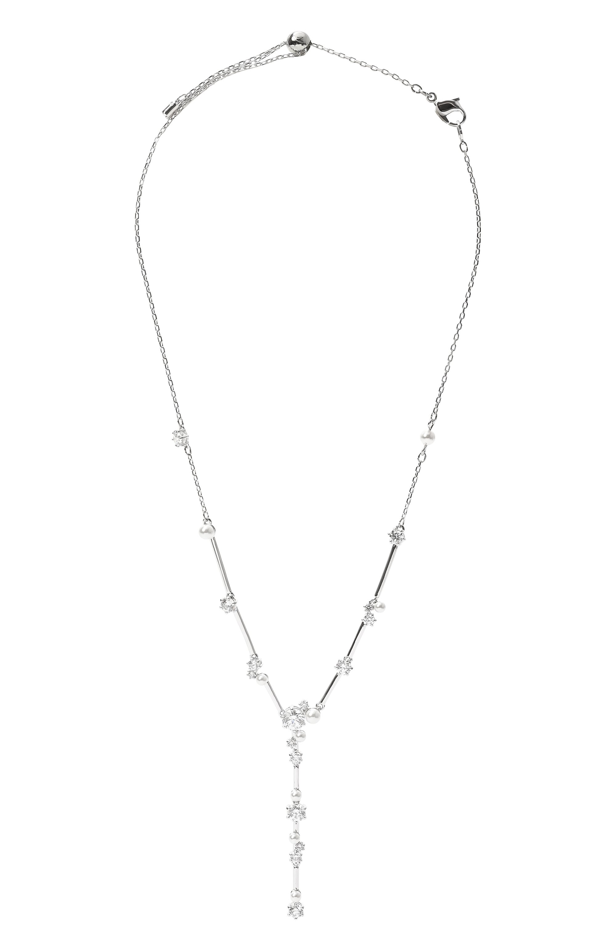 Колье constella y SWAROVSKI серебряного цвета по цене 29950 руб., арт. 5711830, фото 1 Колье constella y SWAROVSKI, арт. 5711830, фото 1