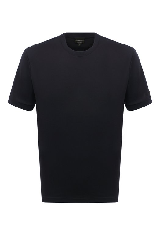 Хлопковая футболка Giorgio Armani 3DST53/SJFBZ Синий 3DST53/SJFBZ