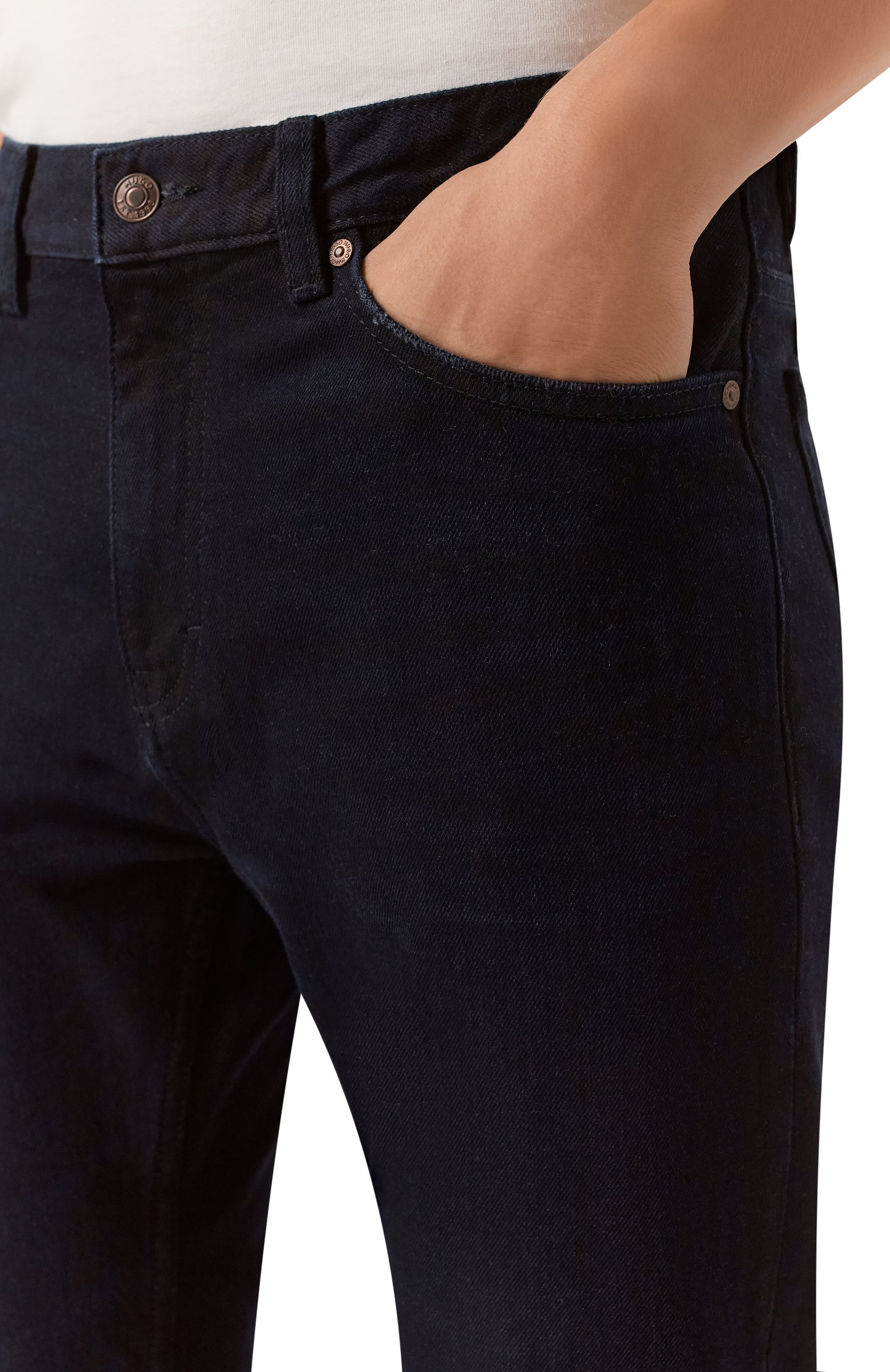 Джинсы hugo 708 HUGO темно-синего цвета по цене 13600 руб., арт. 50542677, фото 5 Джинсы hugo 708 HUGO, арт. 50542677, фото 5