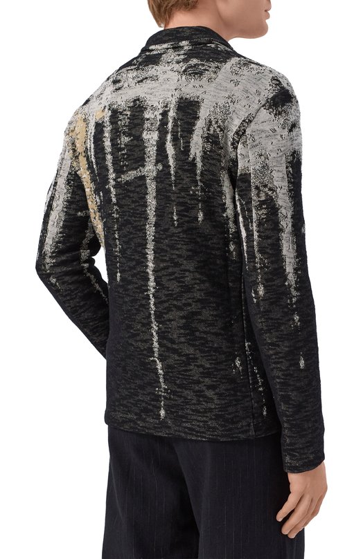 Пиджак из хлопка и лиоцелла Transit CFUTRC18533 Чёрно-белый  CFUTRC18533 Фото 4