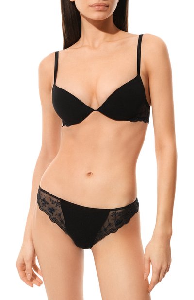 Бюстгальтер с чашкой пуш-ап LA PERLA черного цвета по цене 33000 руб., арт. 005992C, фото 2 Бюстгальтер с чашкой пуш-ап LA PERLA, арт. 005992C, фото 2