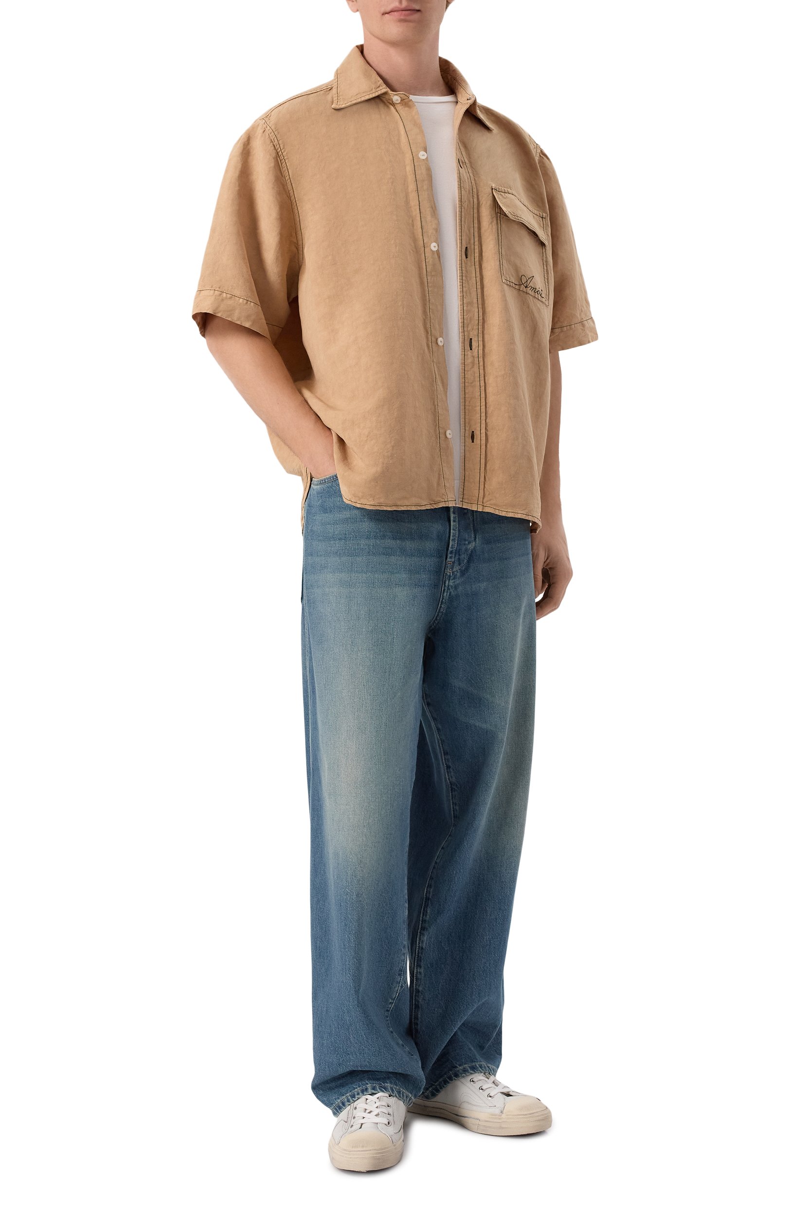 Рубашка изо льна и лиоцелла AMIRI, арт. AMT0SH1156, фото 2
