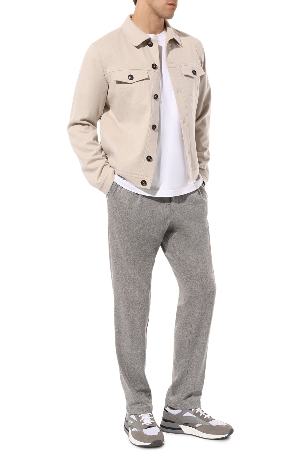 Комбинированные кроссовки BOSS, арт. 50499076, фото 2