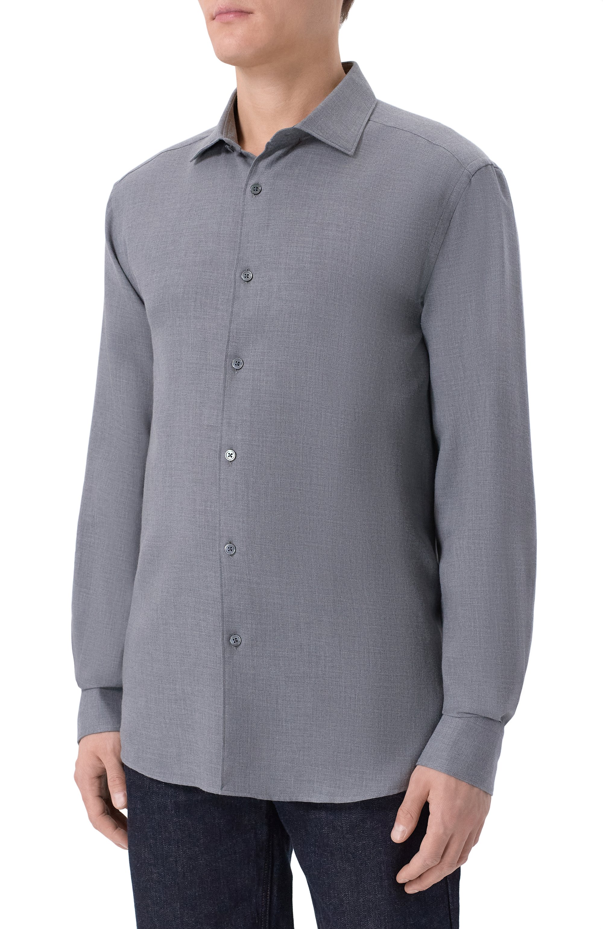 Рубашка из хлопка и каше мира ZEGNA, арт. SRF5/RE8X44A6, фото 3