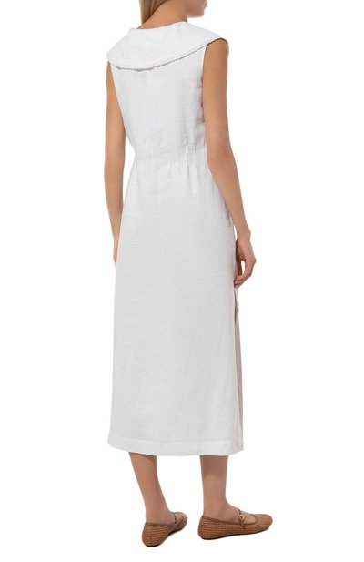 Льняное платье LUDA NIKISHINA, арт. D/TABI/white, фото 4