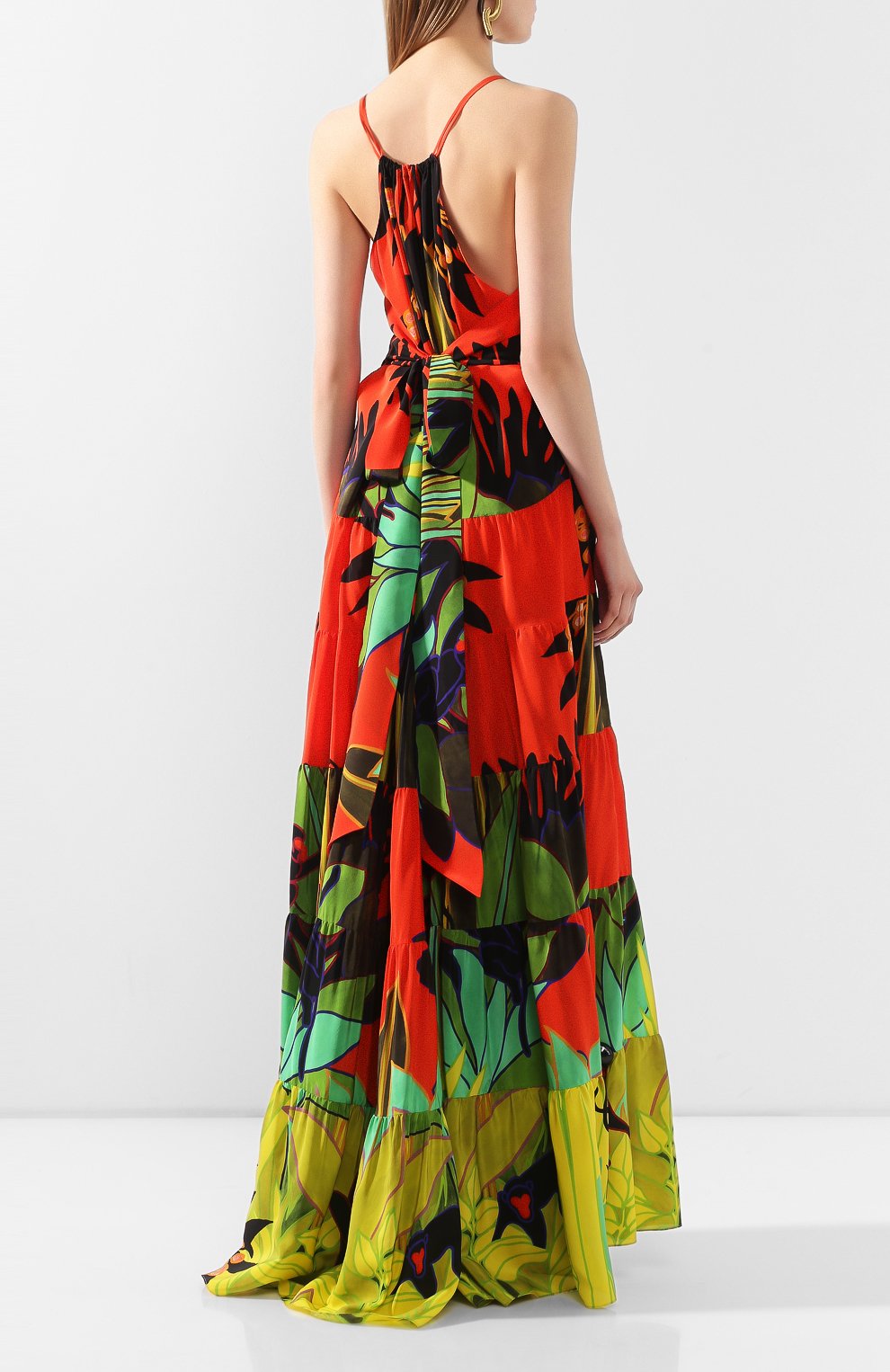 Шелковое платье VALENTINO, арт. TB0VDAP05D9, фото 4