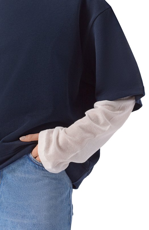 Хлопковая футболка Aya Muse AMR2672 Синий  AMR2672 Фото 5