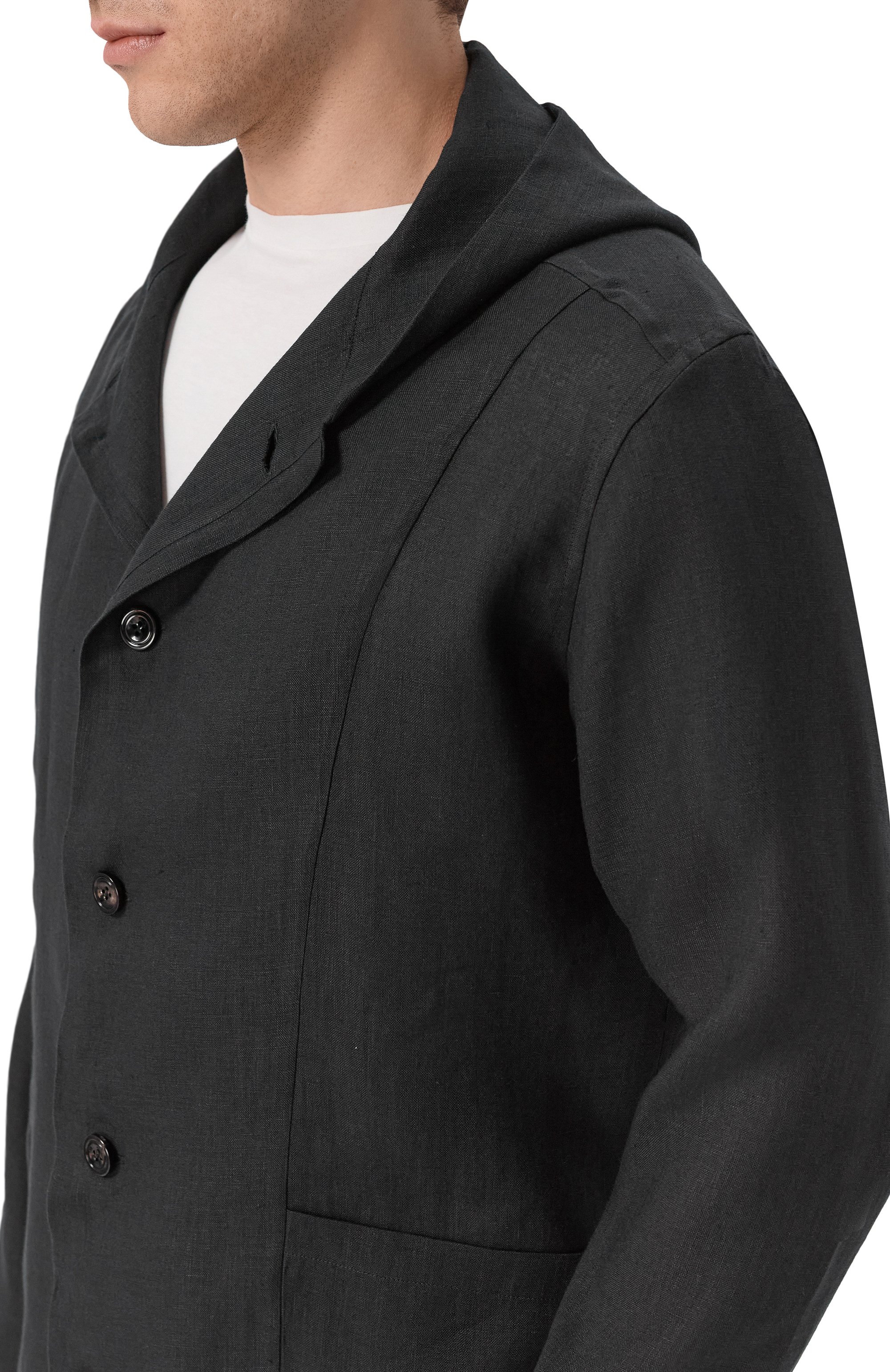 Льняная рубашка KITON, арт. UMCLUCAH09690, фото 5