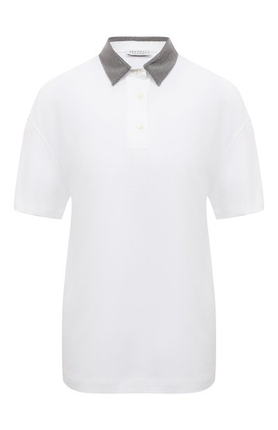 Женское хлопковое поло BRUNELLO CUCINELLI, арт. M0T63B1253