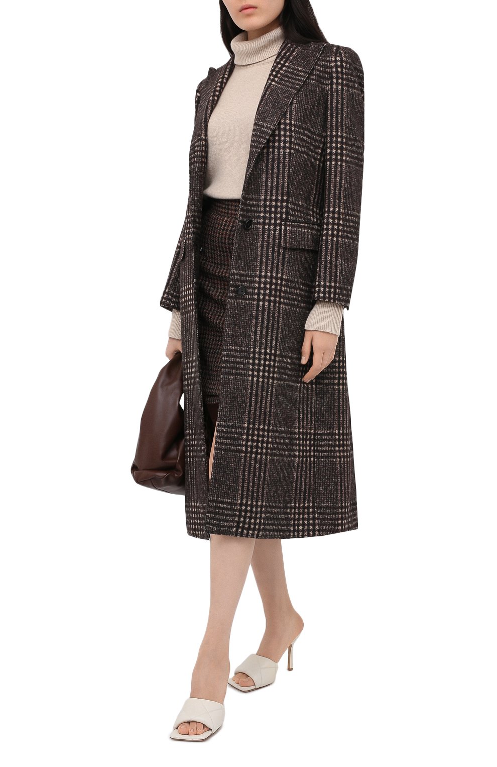 Юбка DOLCE & GABBANA коричневого цвета по цене 78150 руб., арт. F4BYMT/FQMH3, фото 6 Юбка DOLCE & GABBANA, арт. F4BYMT/FQMH3, фото 6