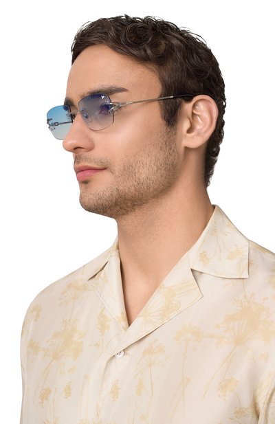 Солнцезащитные очки VINTAGE FRAMES, арт. BAL HARB0UR WHITE G0LD/BLUE FLASH, фото 2